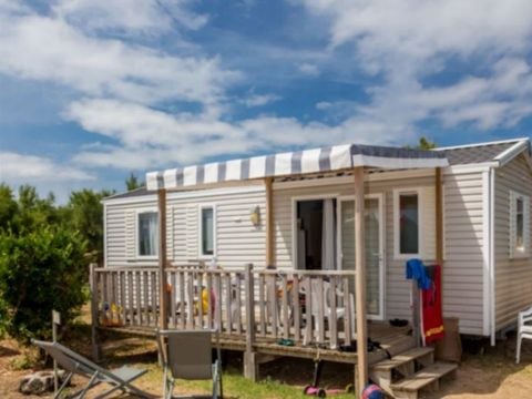 MOBILHOME 5 personnes - Grand Cottage Confort - Terrasse semi-couverte