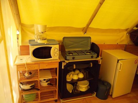BUNGALOW TOILÉ 4 personnes - Bungalow toilé Amazone Standard 20m² / 2 chambres - terrasse (sans sanitaires privatifs)