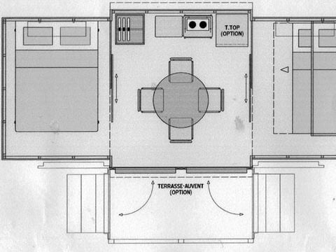 CHALET 4 personnes - Cabane Nature Standard 16m² / 2 chambres - terrasse (sans sanitaires privatifs)