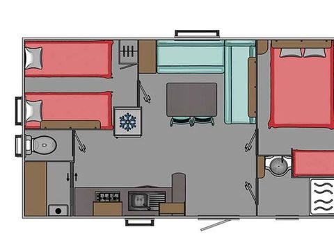 MOBILHOME 4 personnes - Evo 27