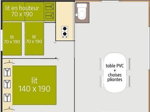 CHALET 4 personnes - Tithome  (sans sdb)