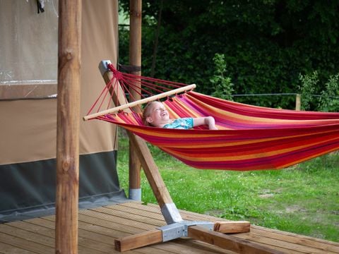 Tente en toile et en bois 5 personnes - Luxe