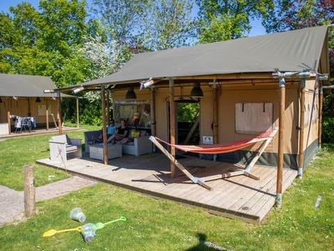 Tente en toile et en bois 5 personnes - Luxe