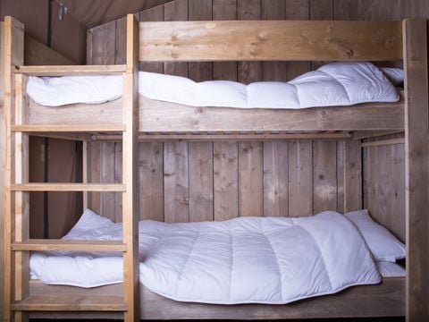 Tente en toile et en bois 6 personnes - Luxe