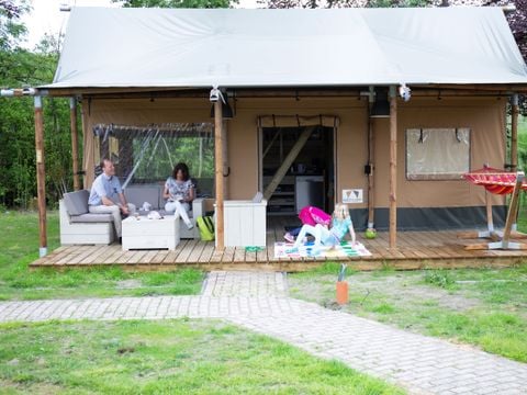 Tente en toile et en bois 7 personnes - Luxe