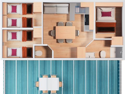 MOBILHOME 6 personnes - Comfort