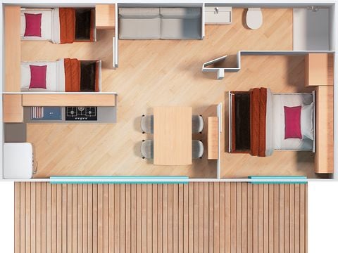 MOBILHOME 5 personnes - Ischia