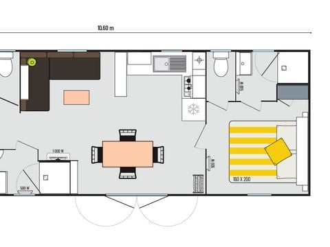 MOBILHOME 6 personnes - Charmette 6 PERS