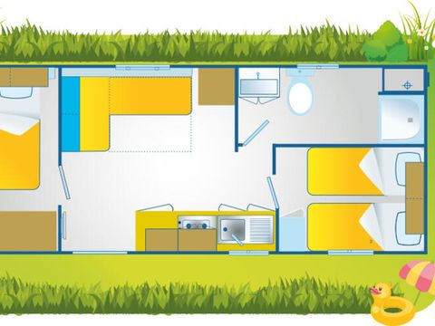 MOBILHOME 5 personnes - Happy Comfort