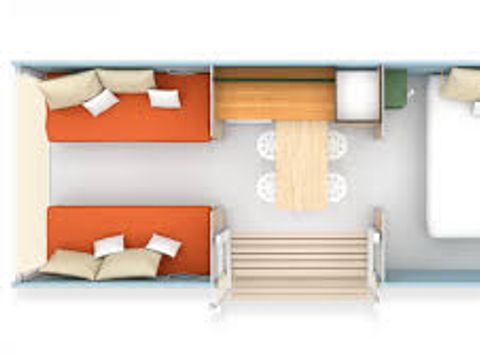 BUNGALOW TOILÉ 4 personnes - COCO SWEET, (sans sanitaires)