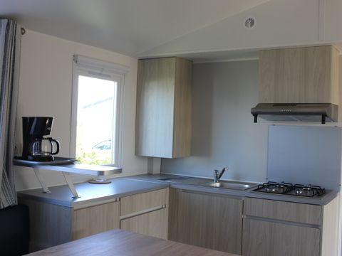 MOBILHOME 8 personnes - Mobil home Eva 40 - 4 chambres 1 sdb - 40m² + terrasse semi couverte