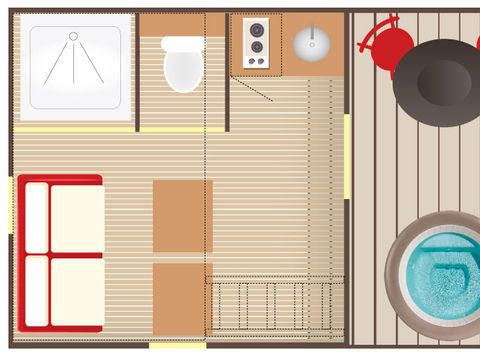 Hébergement 2 personnes - LE CARRE D'ETOILE avec Spa