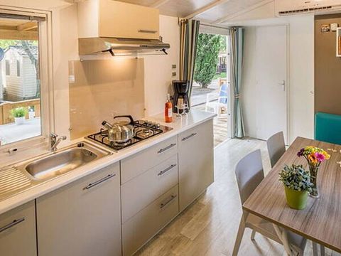 MOBILHOME 4 personnes - Mobil-home | Comfort | 2 Ch. | 4 Pers. | Terrasse surélevée | Clim.