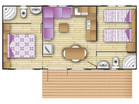 MOBILHOME 4 personnes - Luxury