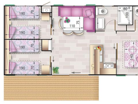 MOBILHOME 4 personnes - Giada Superior