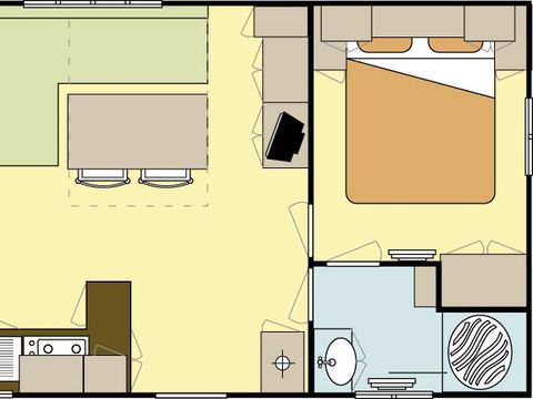 MOBILHOME 4 personnes - 2 chambres