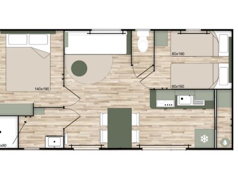 MOBILHOME 4 personnes - Mobilhome Gabizos 2/4 pers