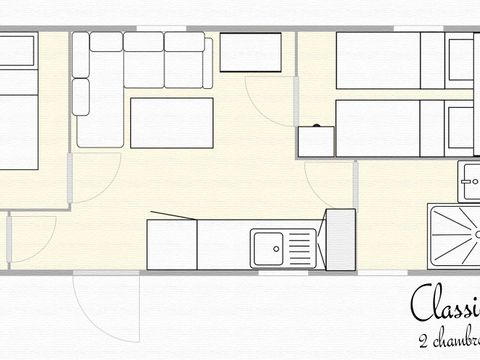 MOBILHOME 4 personnes - Classic 2 chambres 24 m²