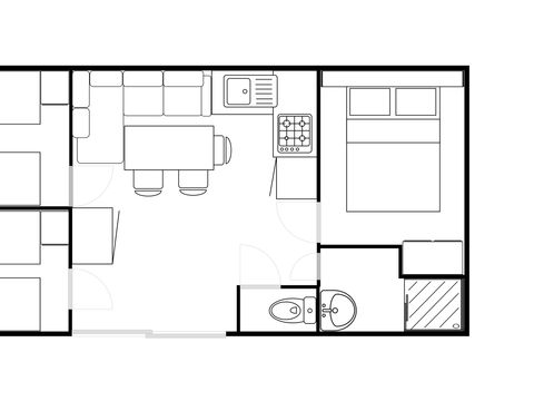 MOBILHOME 6 personnes - Classic 3 chambres 30 m²
