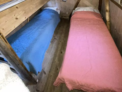 Tente en toile et en bois 5 personnes - Lodge du Lac 3 Pièces 5 personnes