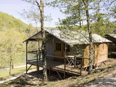 Tente en toile et en bois 5 personnes - Lodge du Lac 3 Pièces 5 personnes