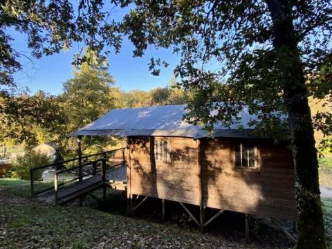 Tente en toile et en bois 5 personnes - Lodge du Lac 3 Pièces 5 personnes