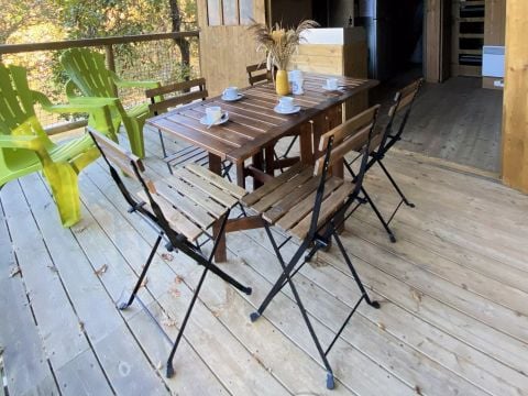 TENTE TOILE ET BOIS 5 personnes - Lodge du Lac 3 Pièces 5 personnes