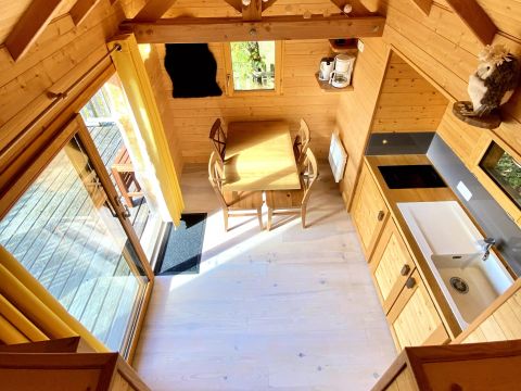 Tente en toile et en bois 6 personnes - Cabane Perchée Beaumont 4 Pièces 6 Personnes