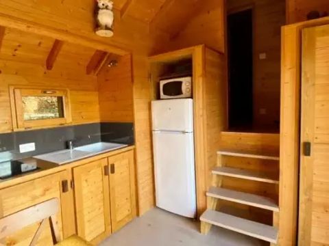 TENTE TOILE ET BOIS 4 personnes - Cabane Perchée Beaumont 3 Pièces 4 Personnes