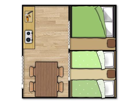 TENTE 4 personnes - LODGE ECO sans sanitaires