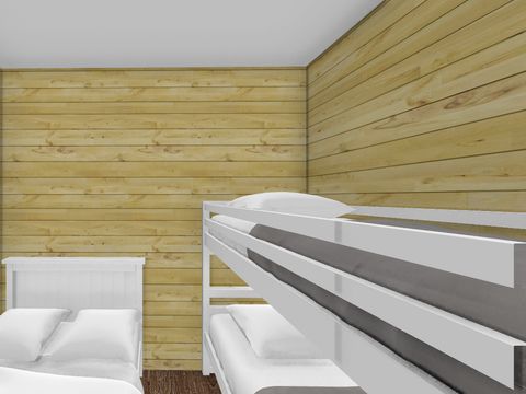 Hébergement 4 personnes - Cabane CAHUTE (sans sanitaire) - 1 espace nuit