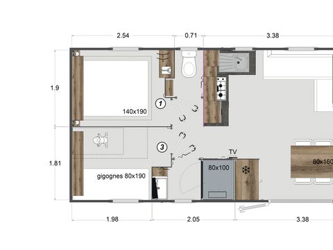 CHALET 8 personnes - Chalet TRIBU - 4 chambres