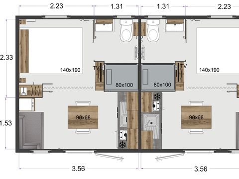 STUDIO 2 personnes - Studette hôtelière