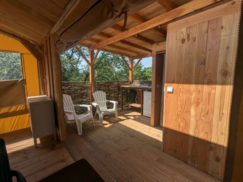 Tente en toile et en bois 2 personnes - Cabane toilée