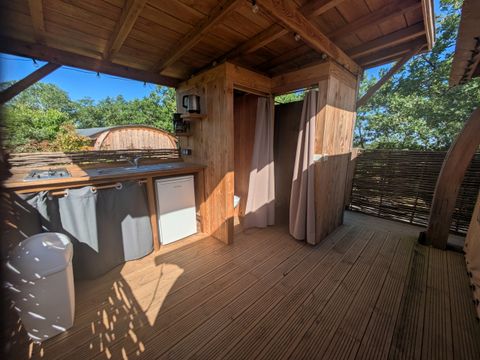 TENTE TOILE ET BOIS 2 personnes - Cabane toilée