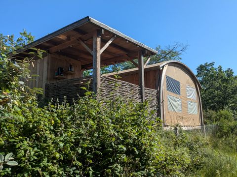 TENTE TOILE ET BOIS 2 personnes - Cabane toilée