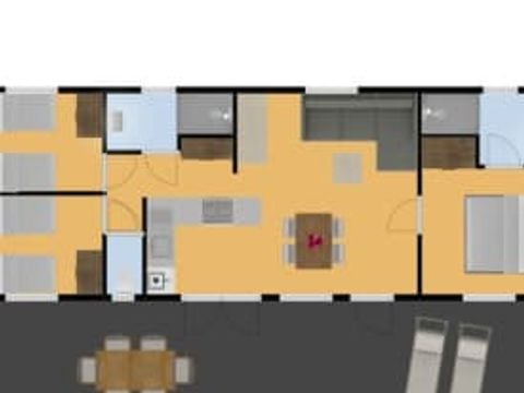 MOBILHOME 6 personnes - Castelnaud