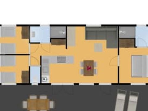 Mobilhome 6 personnes - Castelnaud