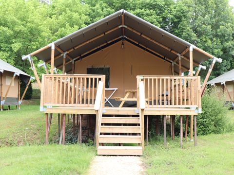 Tente en toile et en bois 6 personnes - Belle vue