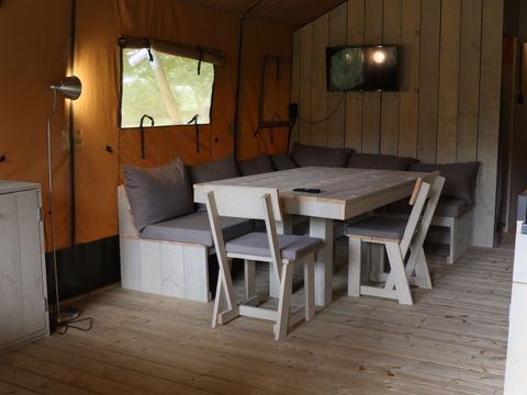 Tente en toile et en bois 6 personnes - Belle vue