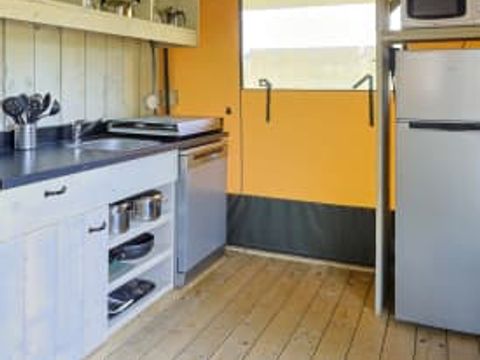 Tente en toile et en bois 6 personnes - Belle vue
