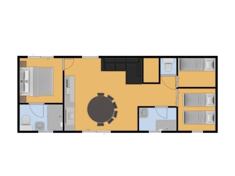 Mobilhome 6 personnes - Audrix