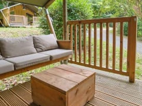 Tente en toile et en bois 5 personnes - Tente safari Sagelat
