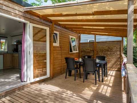MOBILHOME 6 personnes - Premium | 3 Ch. | 6 Pers. | Terrasse surélevée | TV