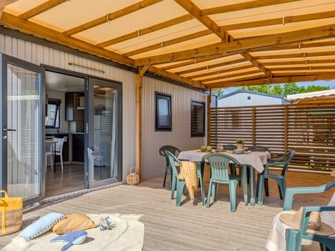 Mobilhome 12 personnes - PRESTA+ Tribu - 6 chambres - 2 salles de bain 60m² - TV - Clim