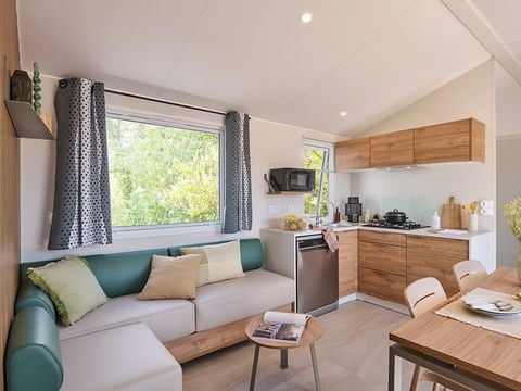 Mobilhome 8 personnes - PRESTA - 40m² - 4 chambres - 2 salles de bain - TV - Clim