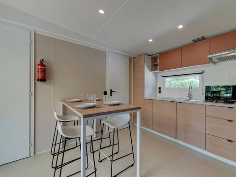 MOBILHOME 6 personnes - Mobil-home | Comfort | 3 Ch. | 6 Pers. | Terrasse surélevée | Clim. | TV