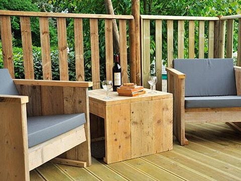 TENTE TOILE ET BOIS 6 personnes - Tente Safari Lodge | 2 Ch. | 6 Pers. | 1 SDB