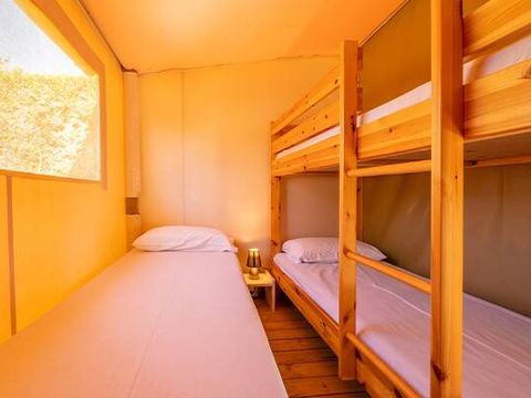 TENTE TOILE ET BOIS 5 personnes - Eco Lodge | 2 Ch. | 4/5 Pers. | Sans SDB