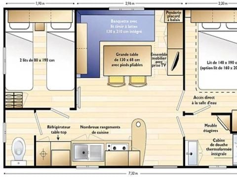 Mobilhome 4 personnes - FRAM TYPE 6